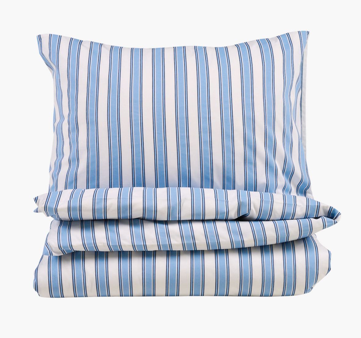 Påslakanset i bomull blå - 150x210 cm blå - 1