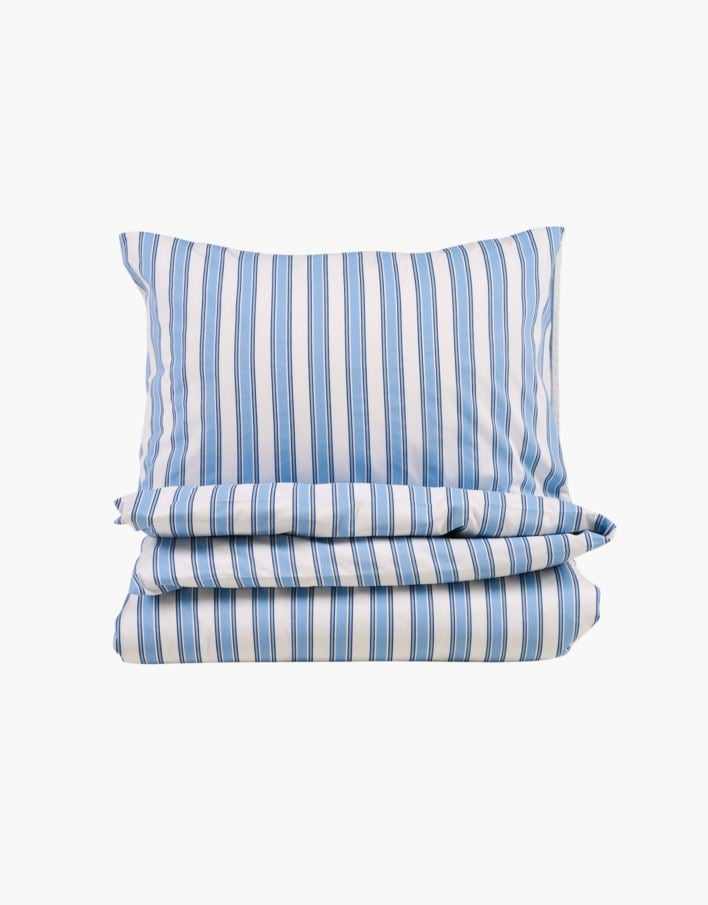 Påslakanset i bomull blå - 150x210 cm blå - 1