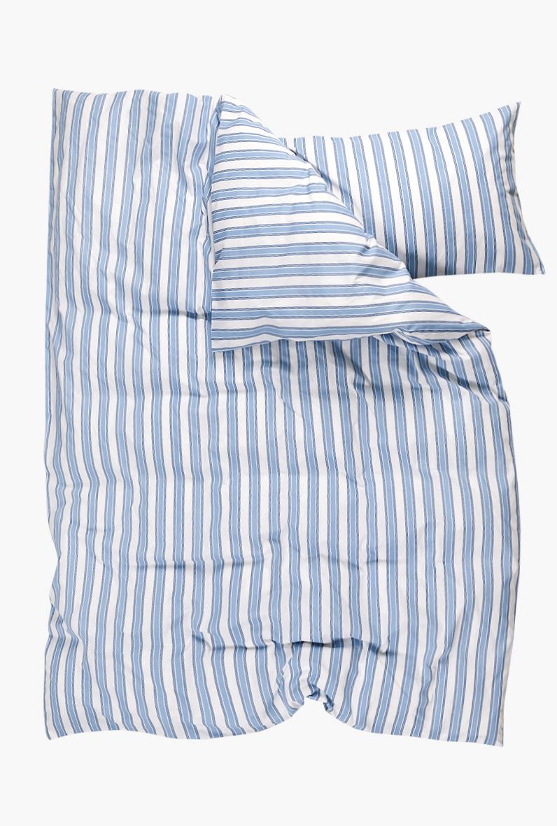 Påslakanset i bomull blå - 2