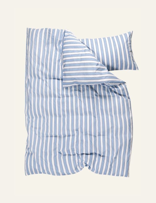 Påslakanset i bomull blå - 2