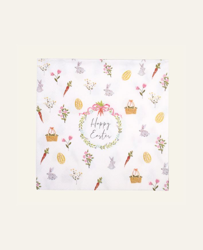 Pappersservetter multi/vit - 33x33 cm multi/vit - 1