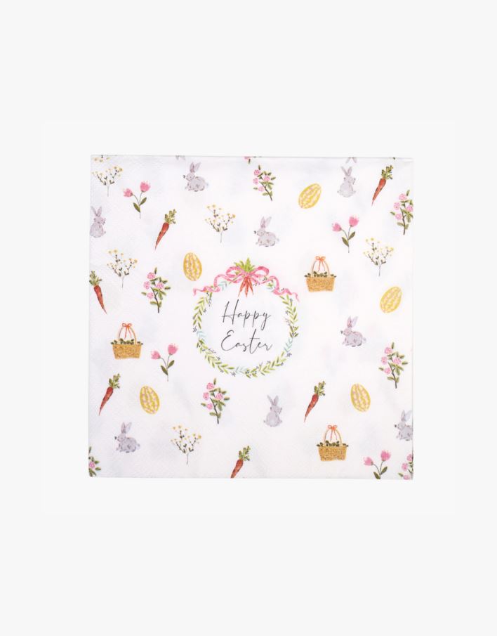 Pappersservetter multi/vit - 33x33 cm multi/vit - 1