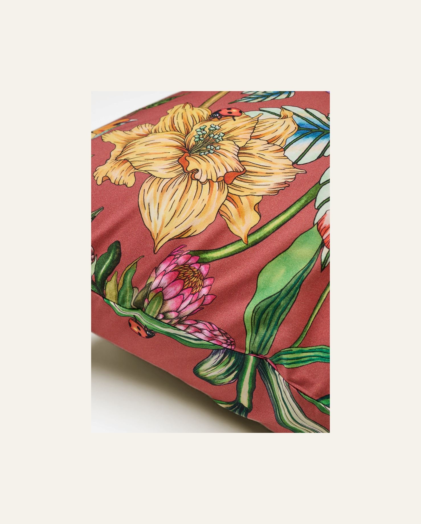 Örngott i percale rosa - 2