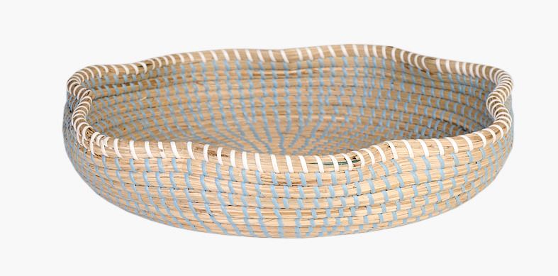 Dekor skål ljusblå - 8x39x39 cm ljusblå - 1