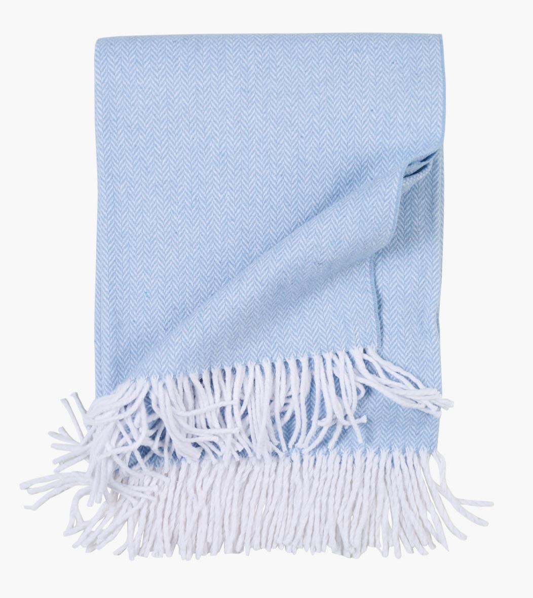 Pläd ljusblå - 130x170 cm ljusblå - 1