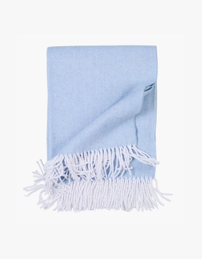 Pläd ljusblå - 130x170 cm ljusblå - 1