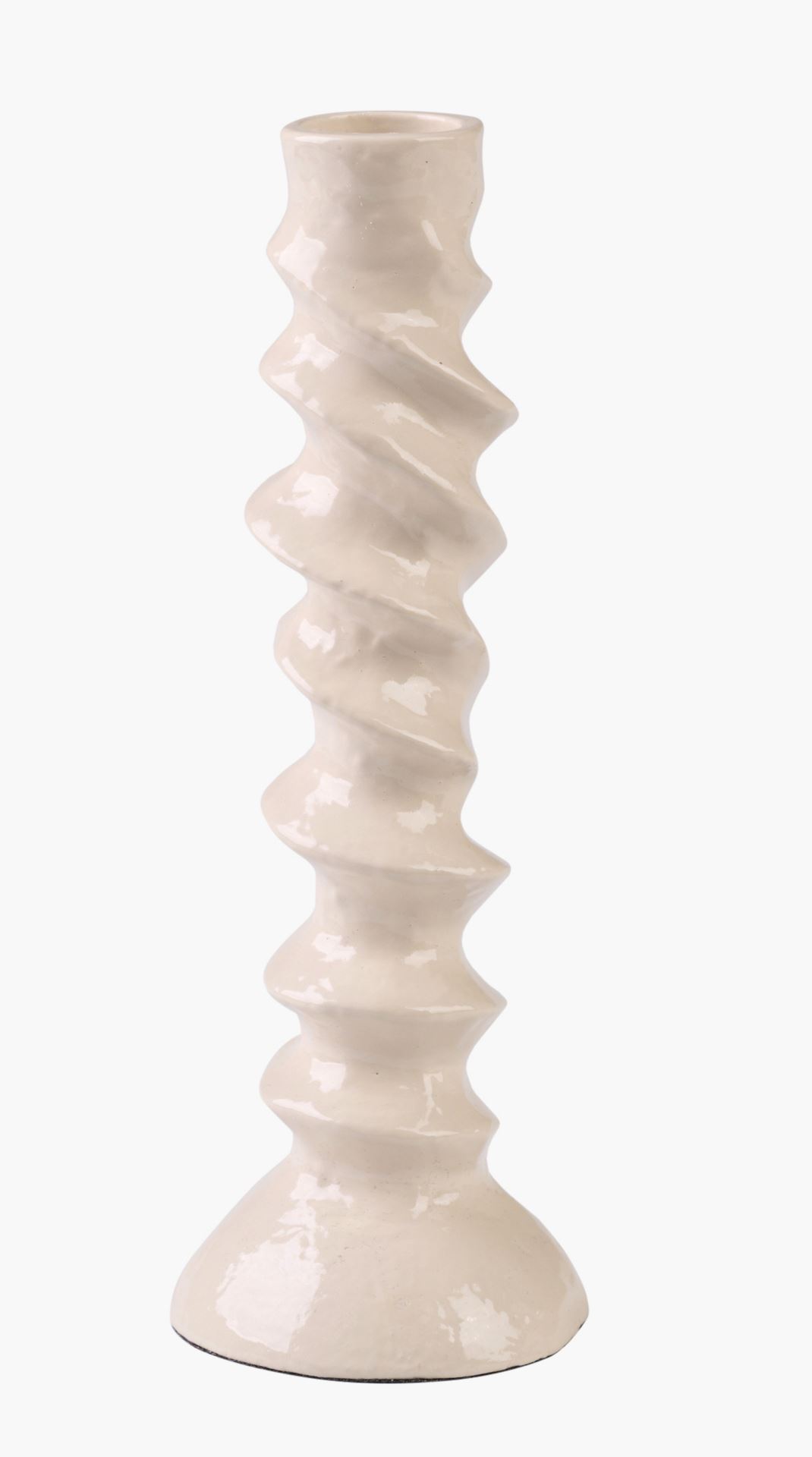 Ljusstake beige - 6x6x17,5 cm beige - 1