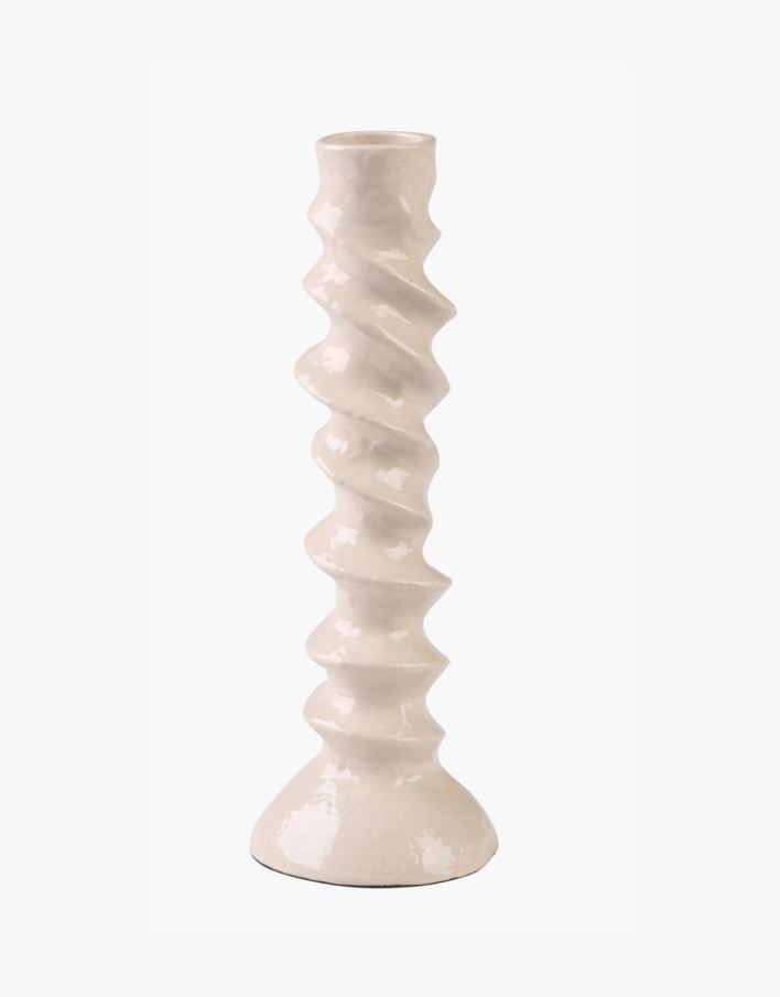 Ljusstake beige - 6x6x17,5 cm beige - 1