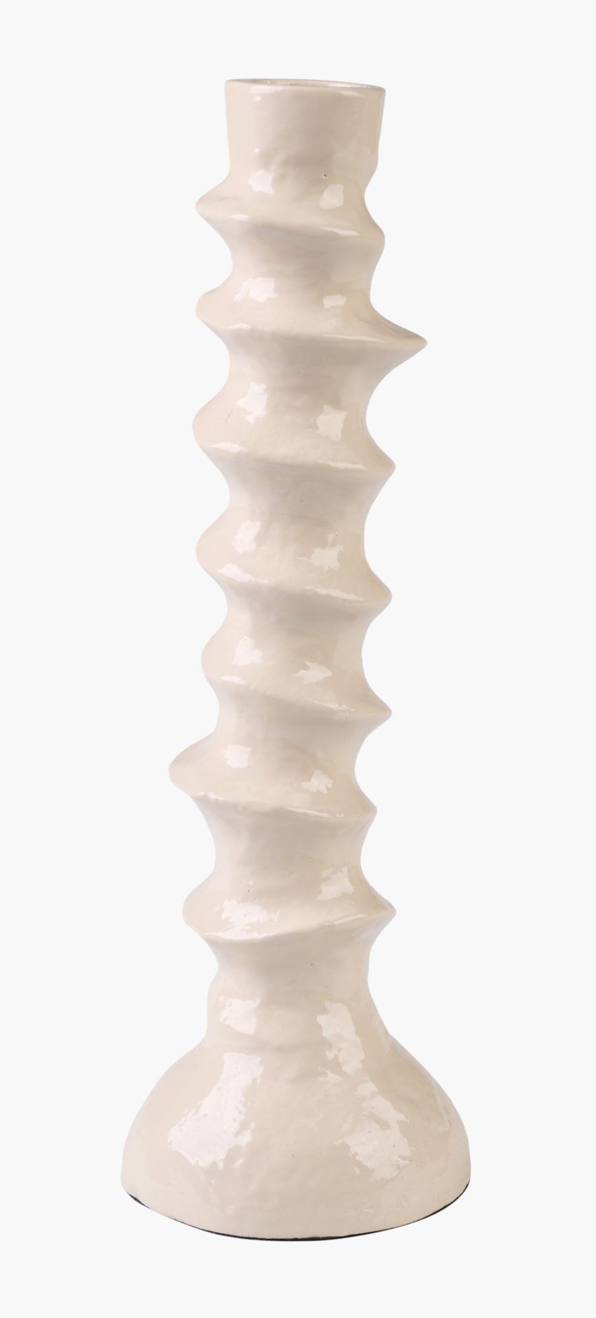 Ljusstake beige - 6x6x17,5 cm beige - 1