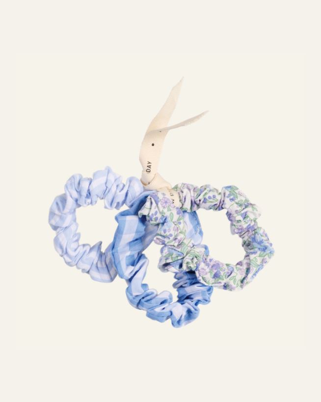 Hårsnodd blå - 6,5x6,5x0,5 cm blå - 1