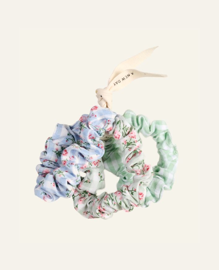 Hårsnodd grön - 6,5x6,5x0,5 cm grön - 1