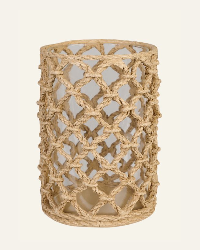 Värmeljushållare beige - 10,7x10,7x15 cm beige - 1