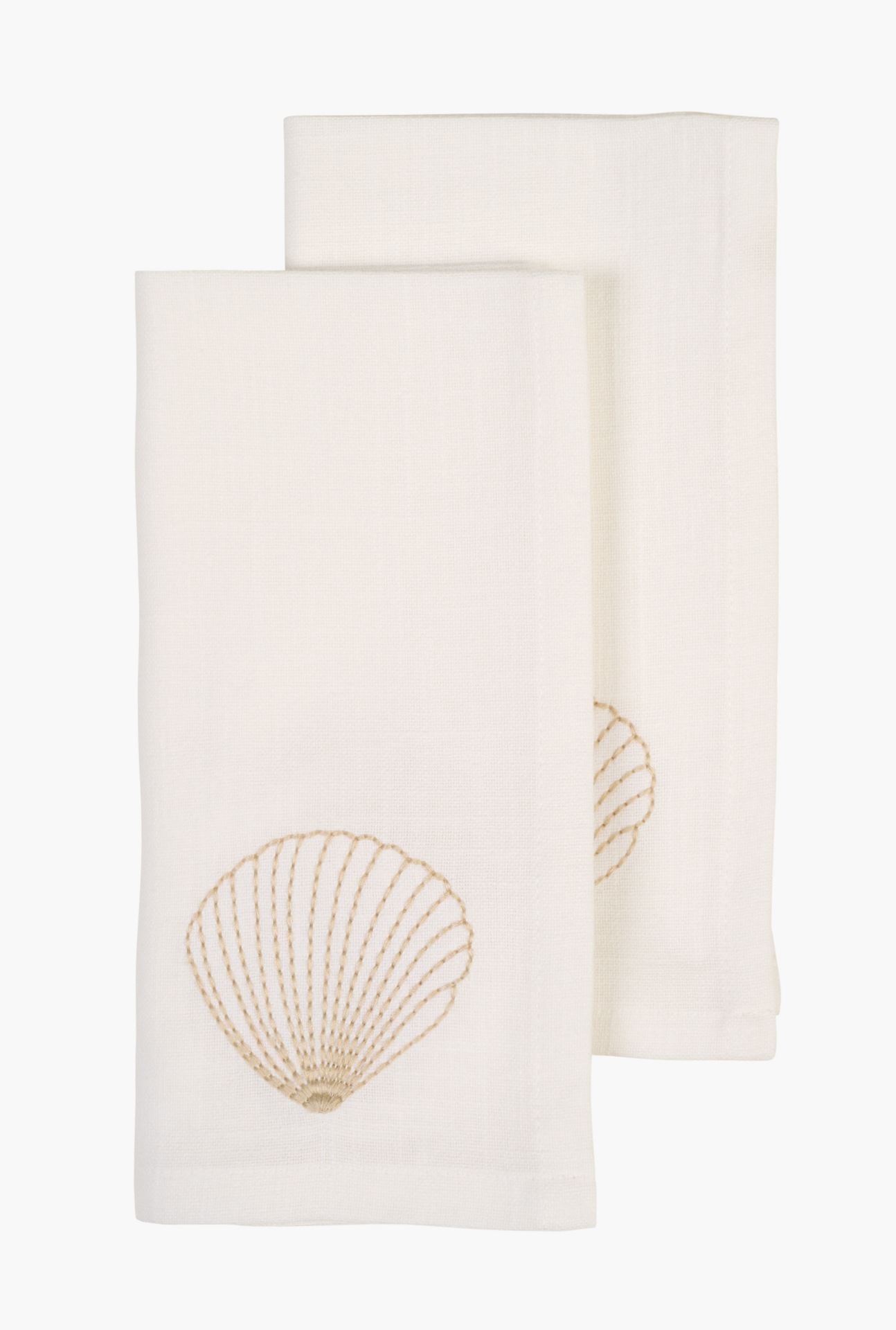 2-pack tygservetter vit - 45x45 cm vit - 1