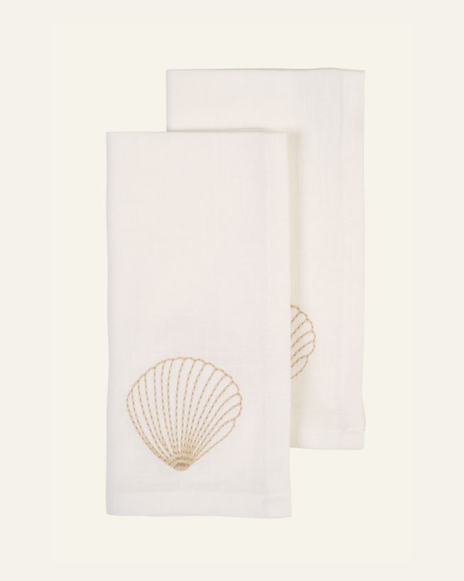 2-pack tygservetter vit - 45x45 cm vit - 1