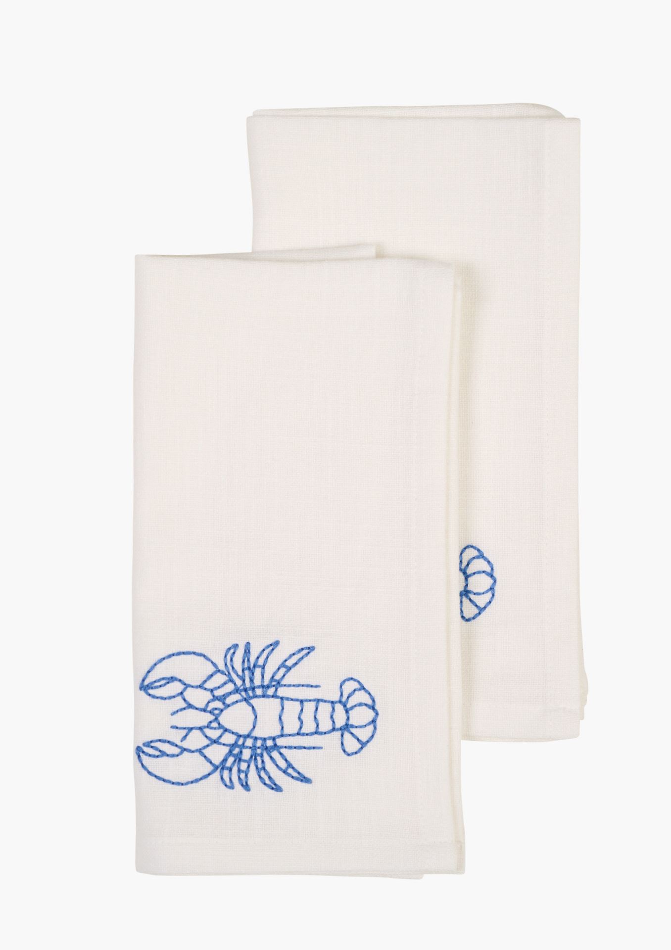 2-pack tygservetter vit - 45x45 cm vit - 1