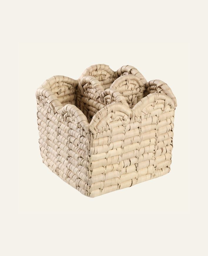 Bestickkorg natur - 15x15x13 cm natur - 1