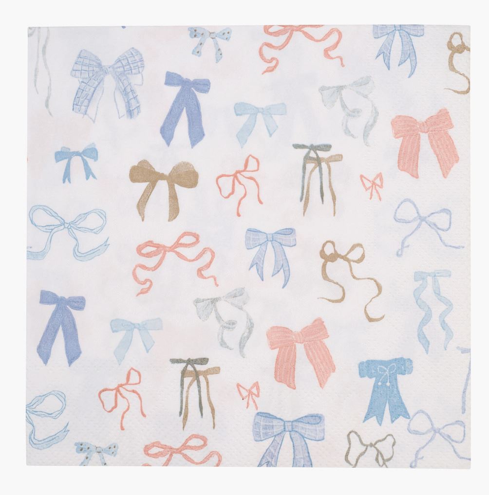 Pappersservetter multi/blå - 33x33 cm multi/blå - 1