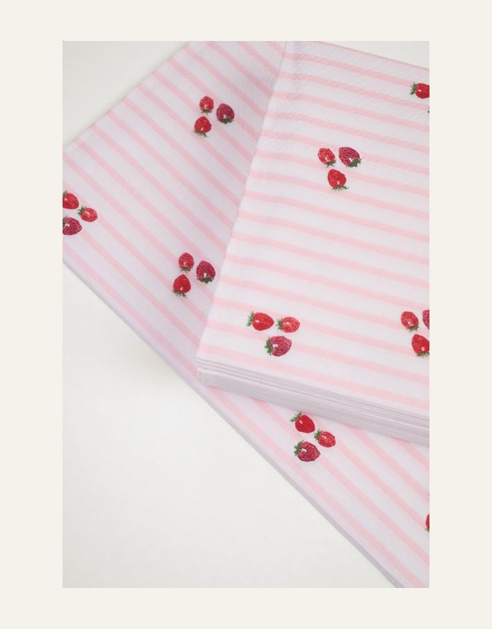 Pappersservetter multi/rosa - 2