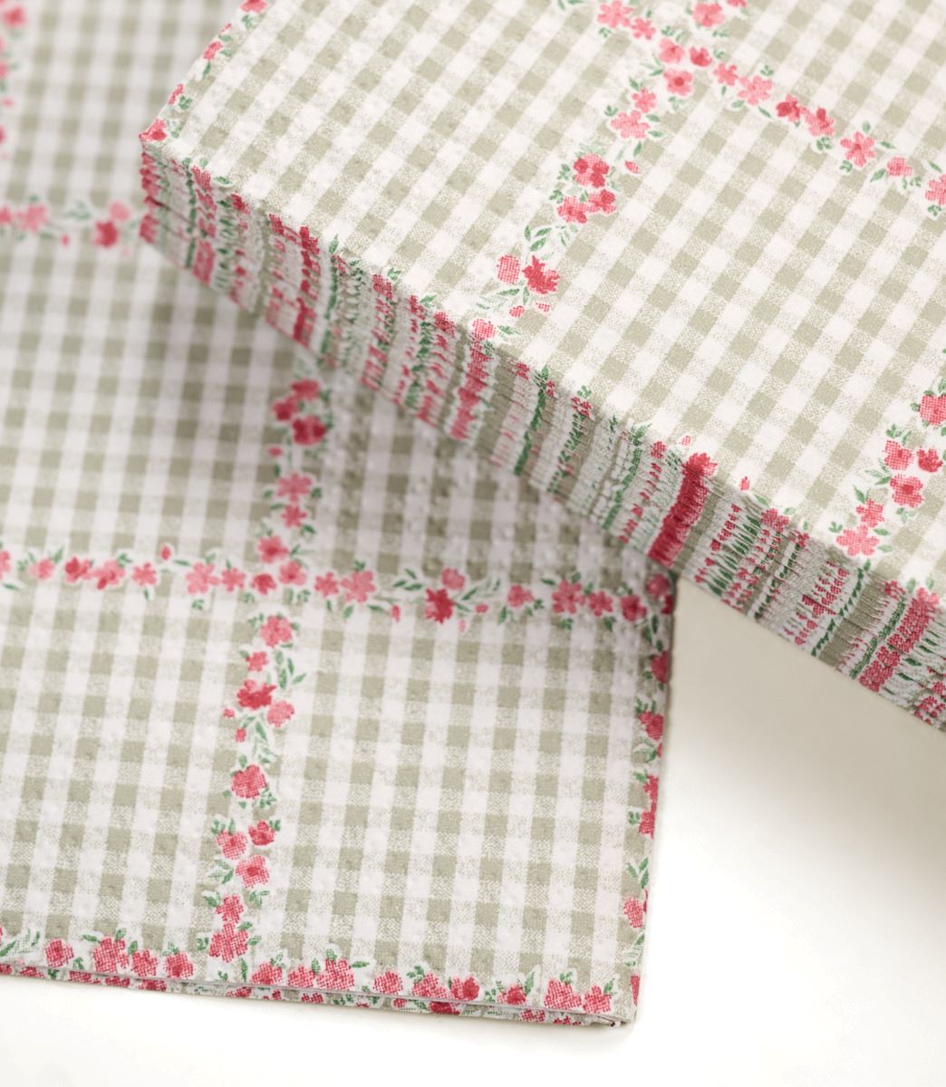 Pappersservetter multi/rosa - 2