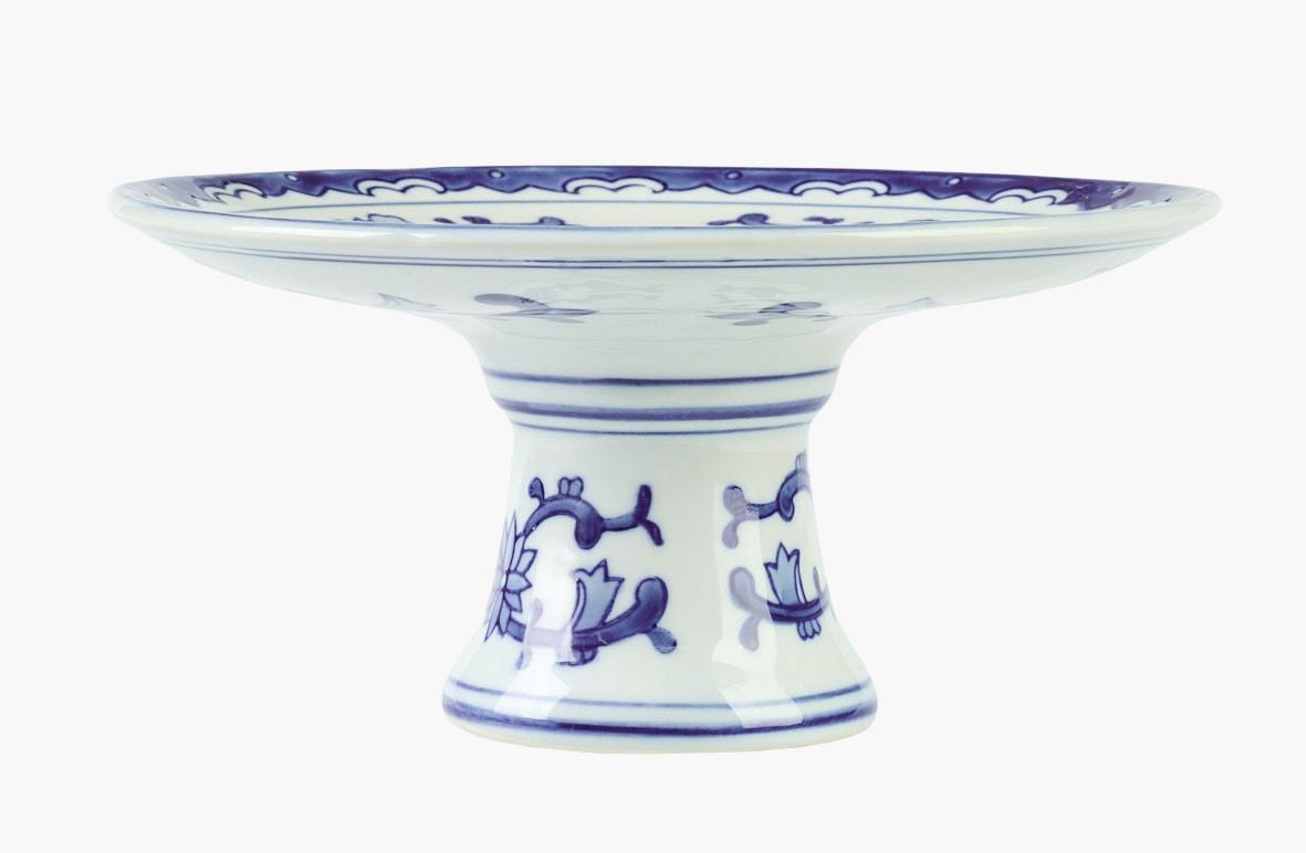 Tårtfat multi/blå - 20x20x9,5 cm multi/blå - 1