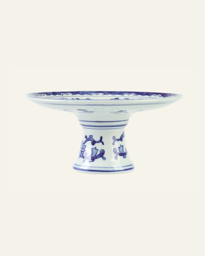 Tårtfat multi/blå - 20x20x9,5 cm multi/blå - 1