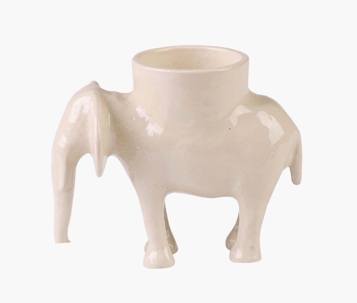 Värmeljushållare beige - 11x6,5x9 cm beige - 1