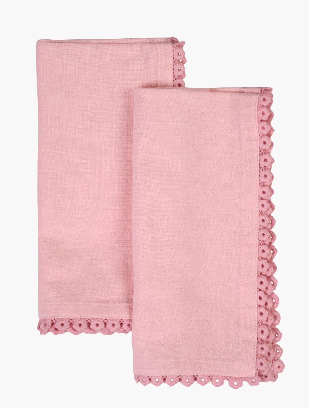 2-pack tygservetter rosa - 45x45 cm rosa - 1