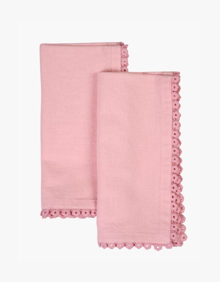 2-pack tygservetter rosa - 45x45 cm rosa - 1