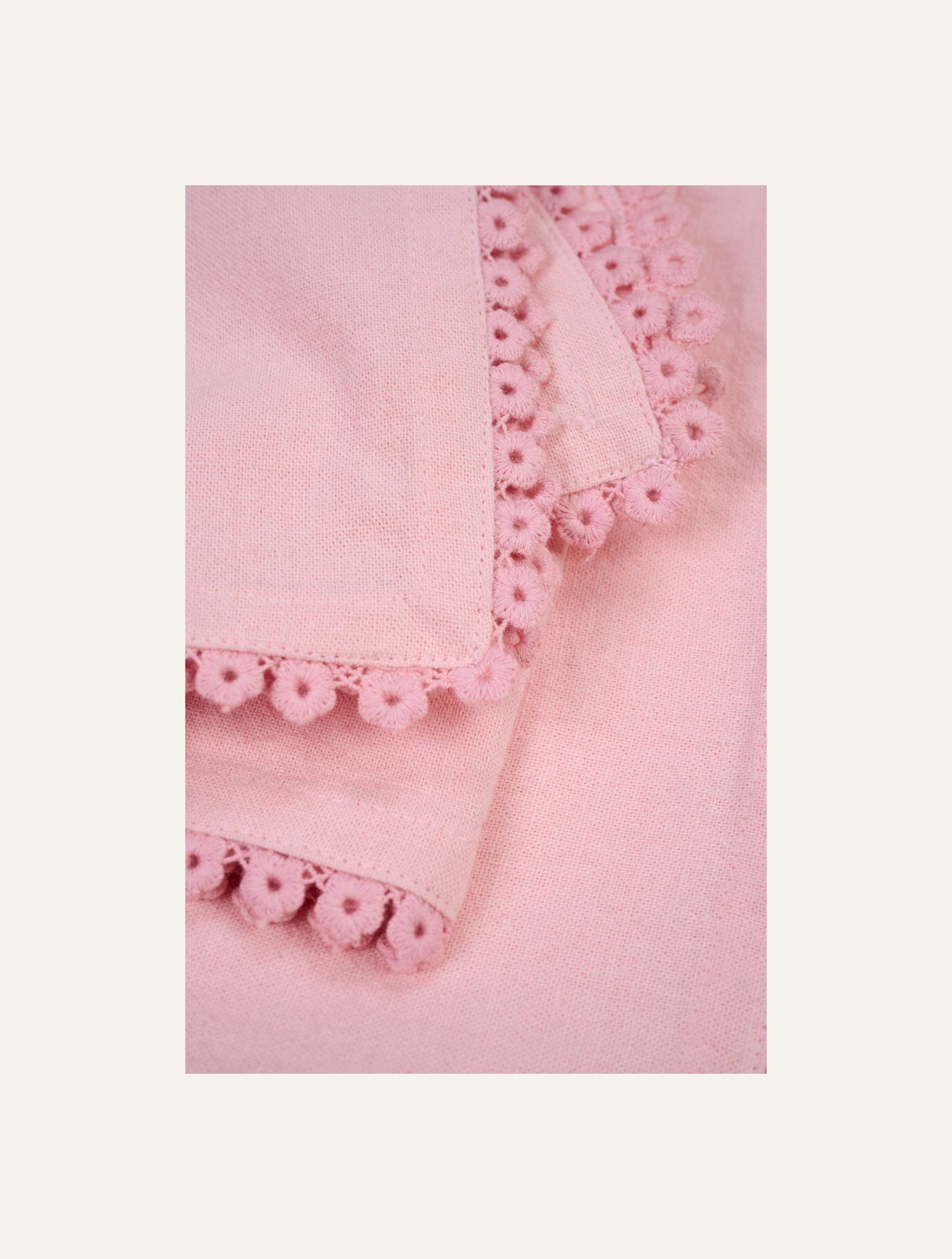 2-pack tygservetter rosa - 2