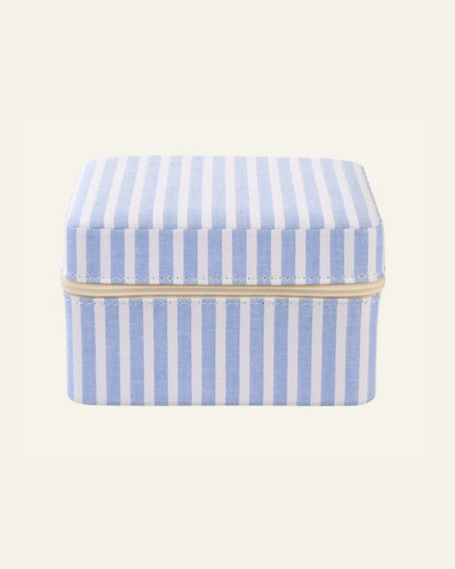 Smyckeskrin med dragkedja blå - 11x11 cm blå - 1