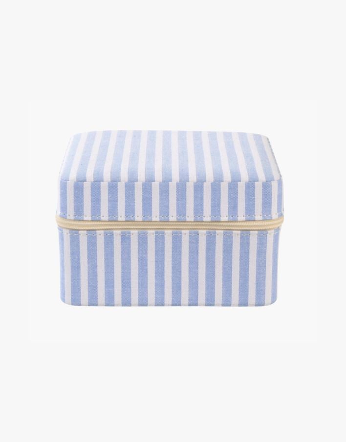 Smyckeskrin med dragkedja blå - 11x11 cm blå - 1