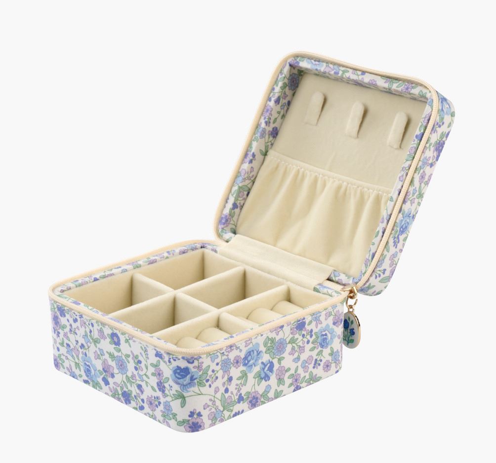 Smyckeskrin med dragkedja blå - 2