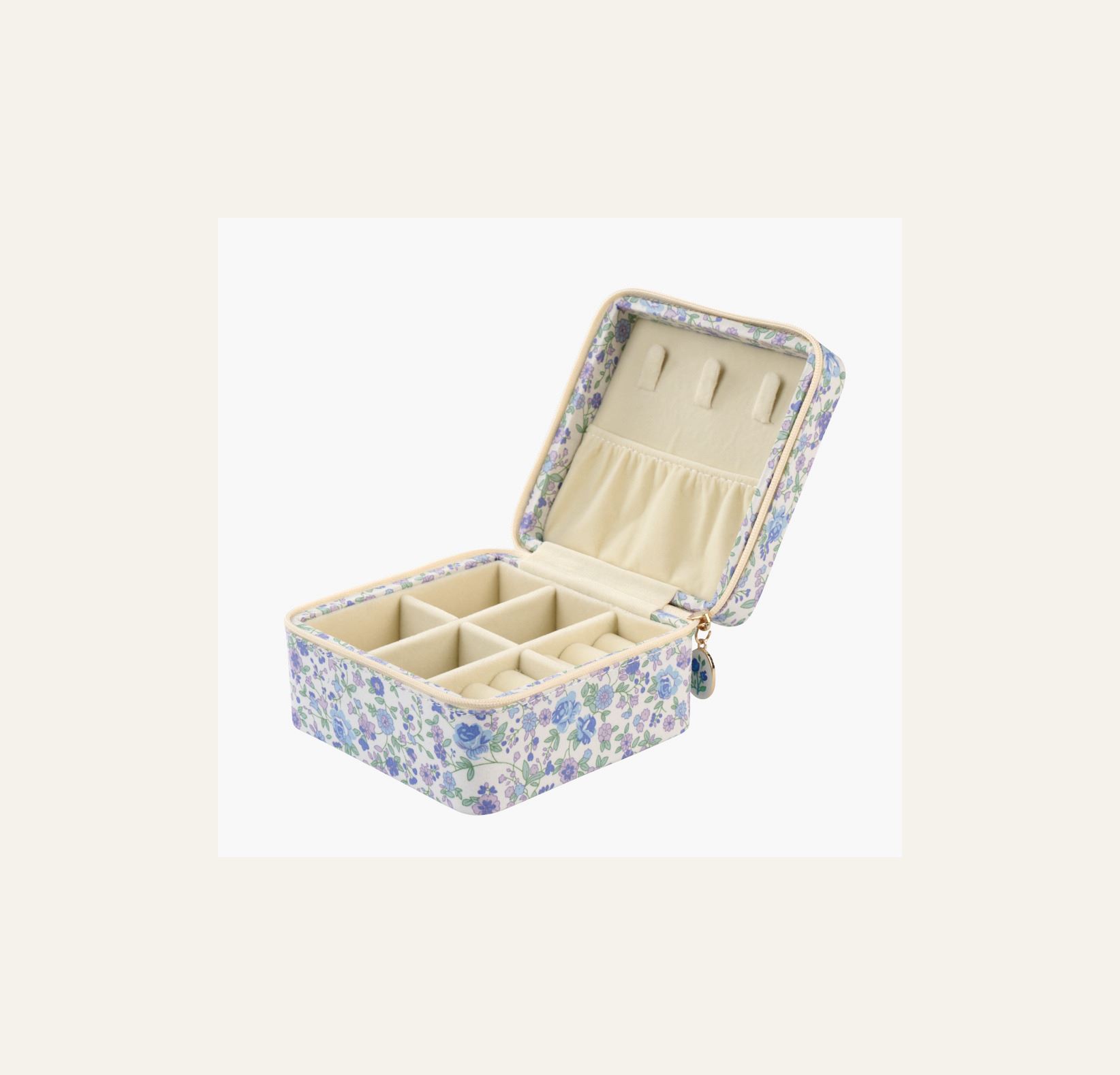 Smyckeskrin med dragkedja blå - 2