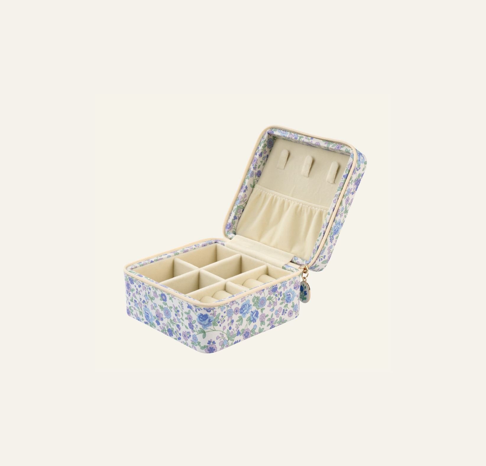 Smyckeskrin med dragkedja blå - 2