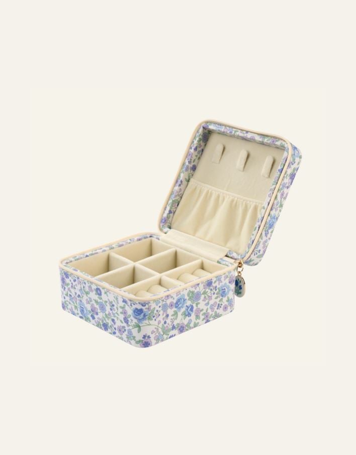 Smyckeskrin med dragkedja blå - 2