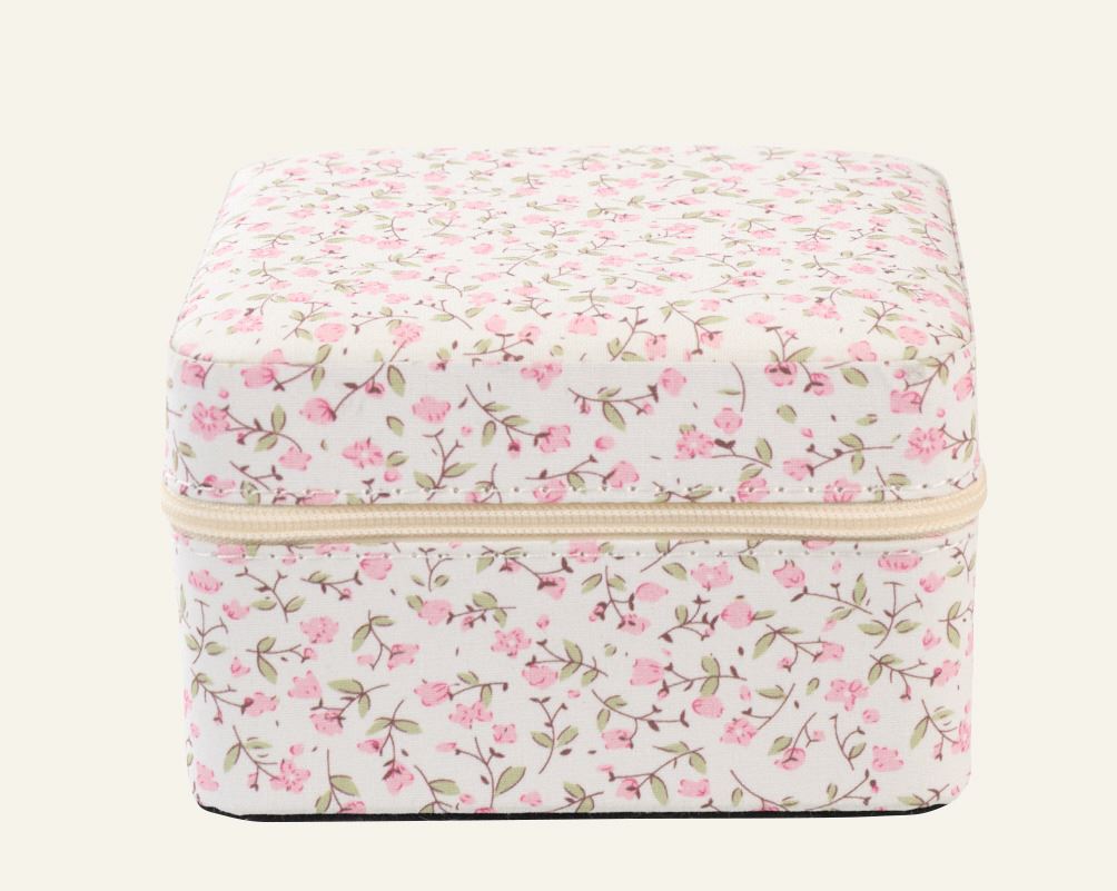 Smyckeskrin med dragkedja rosa - 11x11 cm rosa - 1