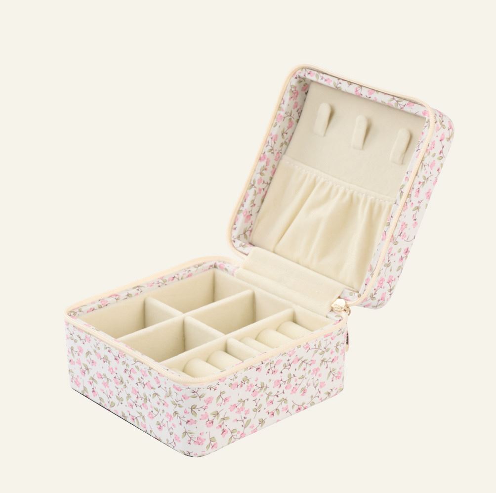 Smyckeskrin med dragkedja rosa - 3