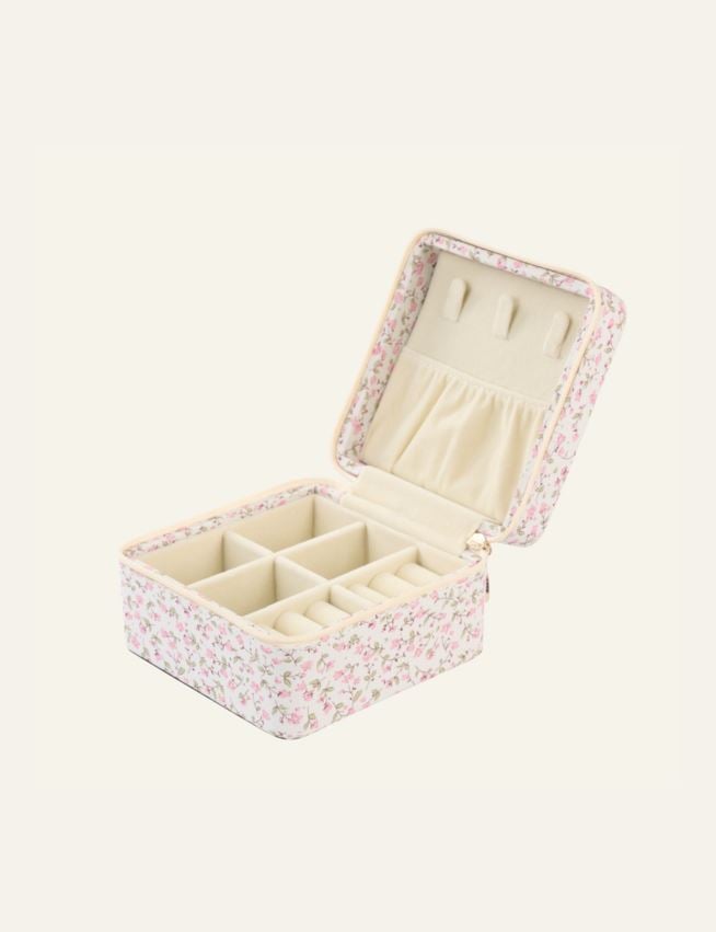 Smyckeskrin med dragkedja rosa - 3