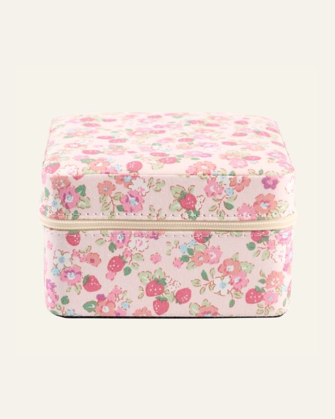 Smyckeskrin med dragkedja rosa - 11x11 cm rosa - 1