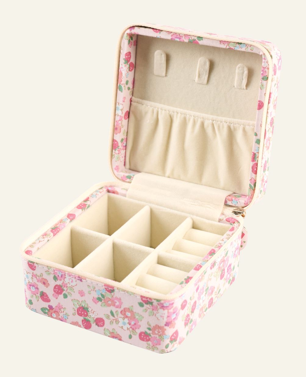 Smyckeskrin med dragkedja rosa - 3