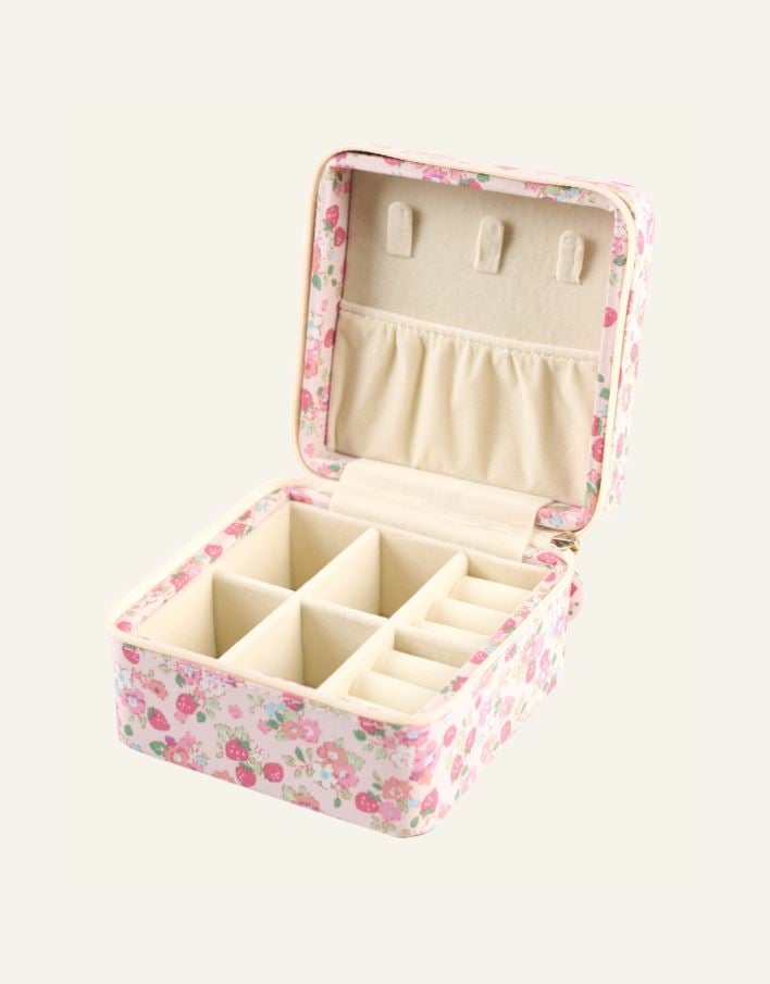 Smyckeskrin med dragkedja rosa - 3