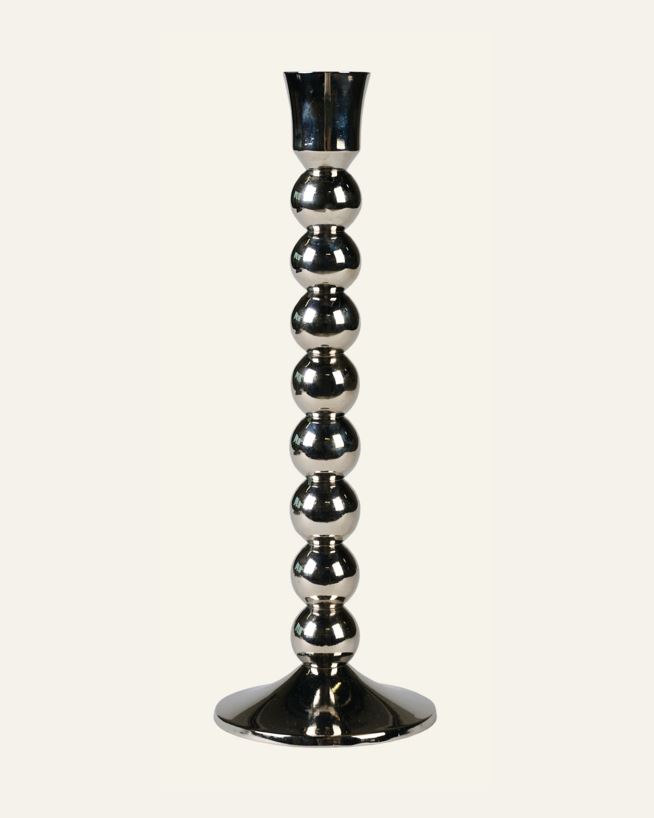 Ljusstake silver - 9x9x26 cm silver - 1