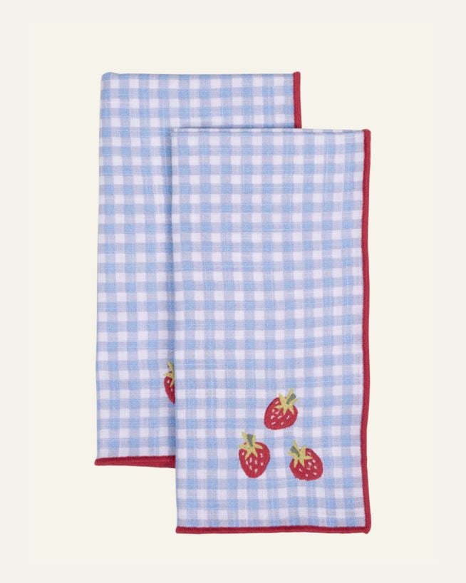 2-pack tygservetter blå - 45x45 cm blå - 1