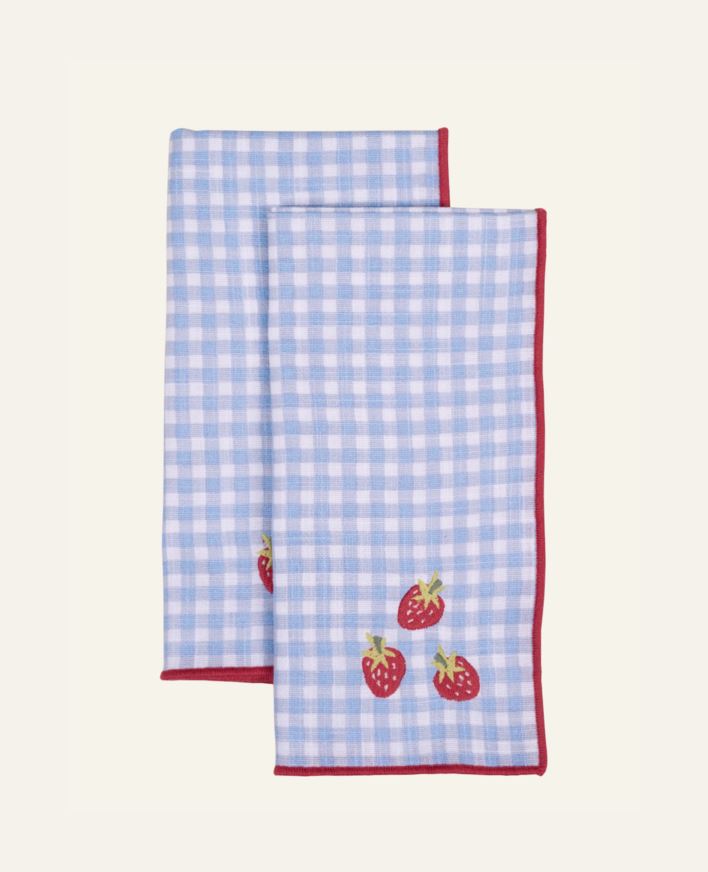 2-pack tygservetter blå - 45x45 cm blå - 1