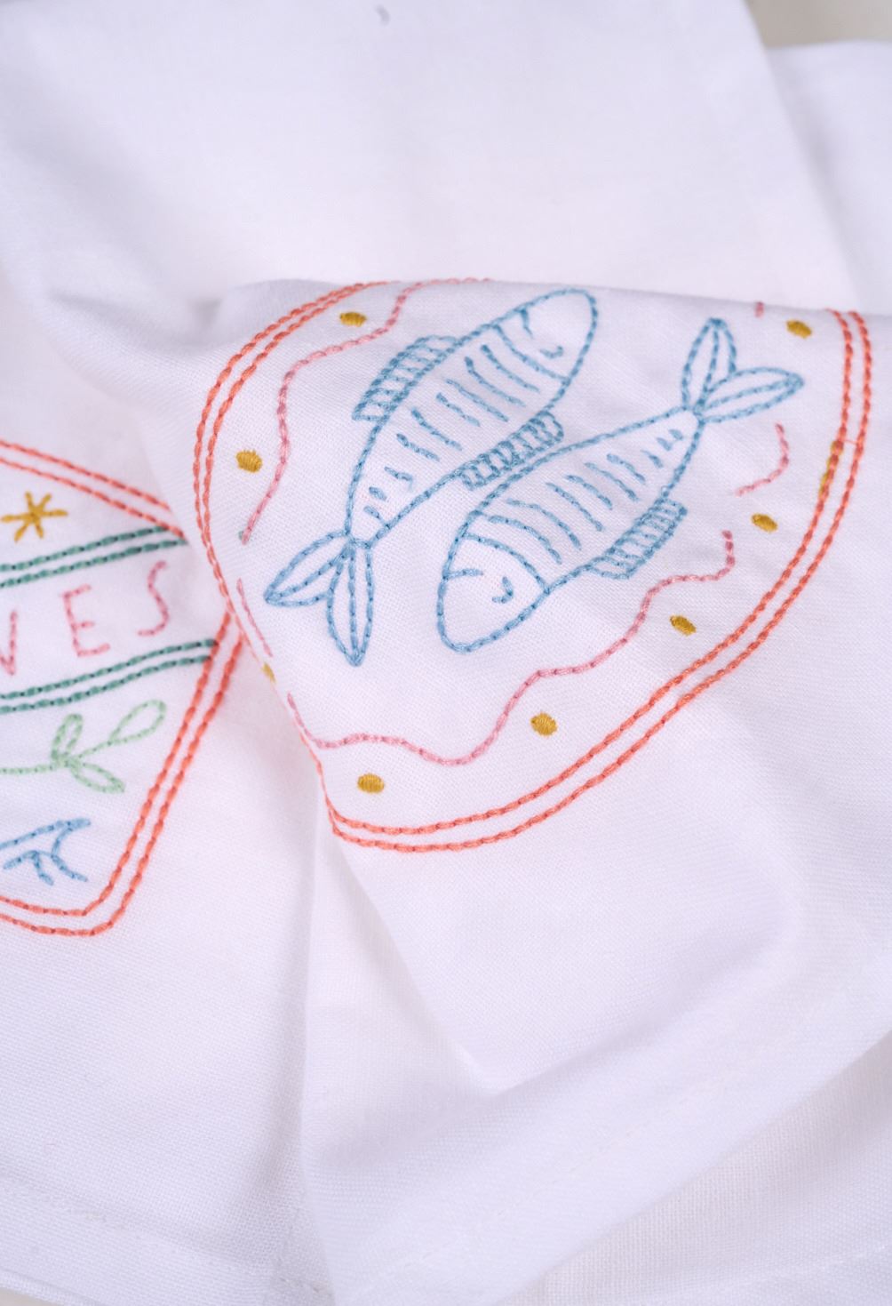 3 st tygservetter vit - 3