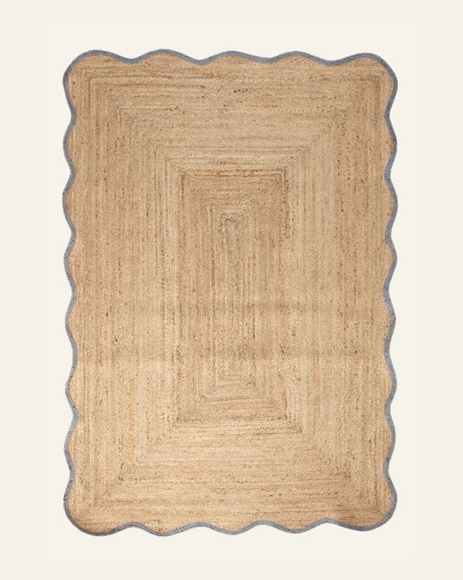 Jutematta gråblå - 160x230 cm gråblå - 1