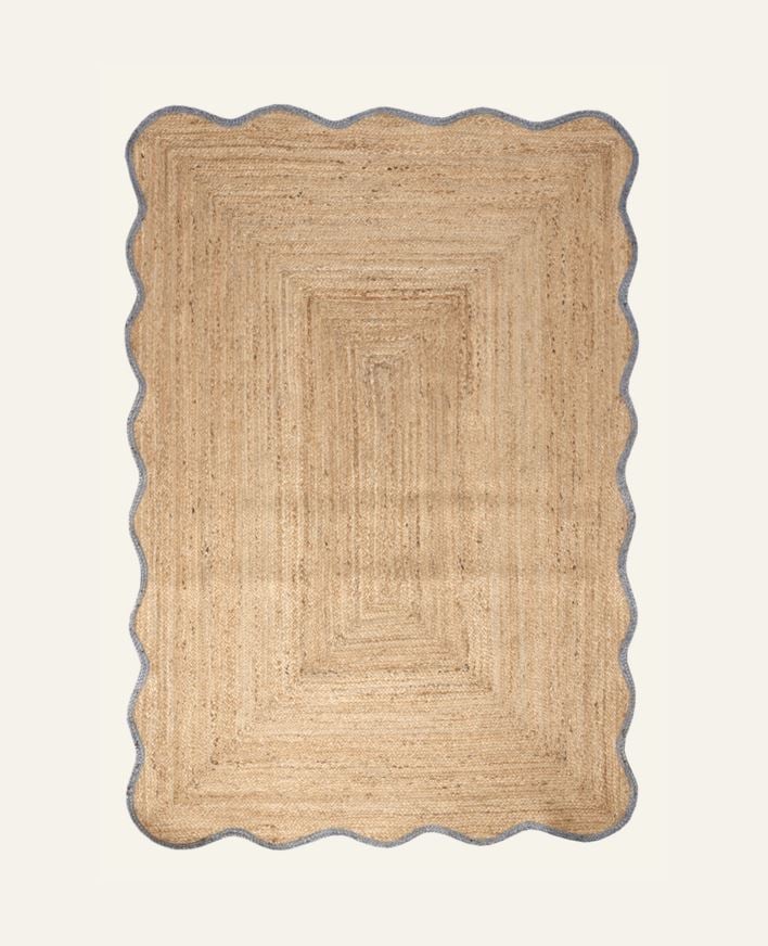 Jutematta gråblå - 160x230 cm gråblå - 1