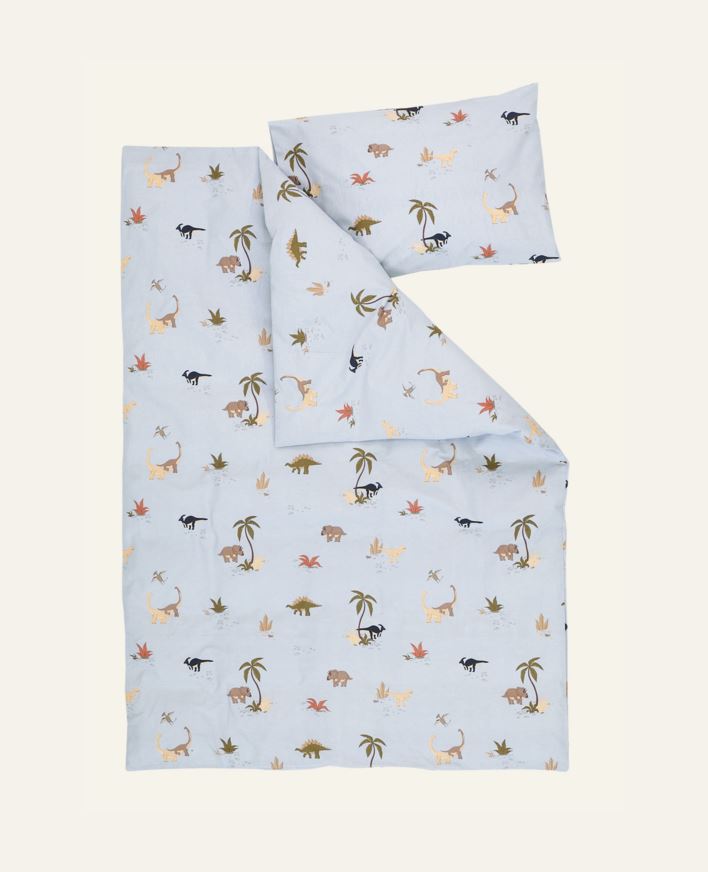 Påslakanset baby blå - 100x130 cm blå - 1