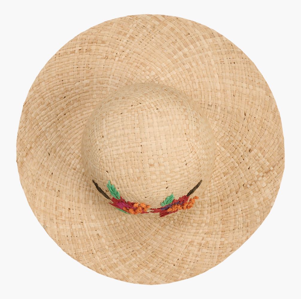 Stråhatt multi natur - 39x11 cm Multi natur - 1