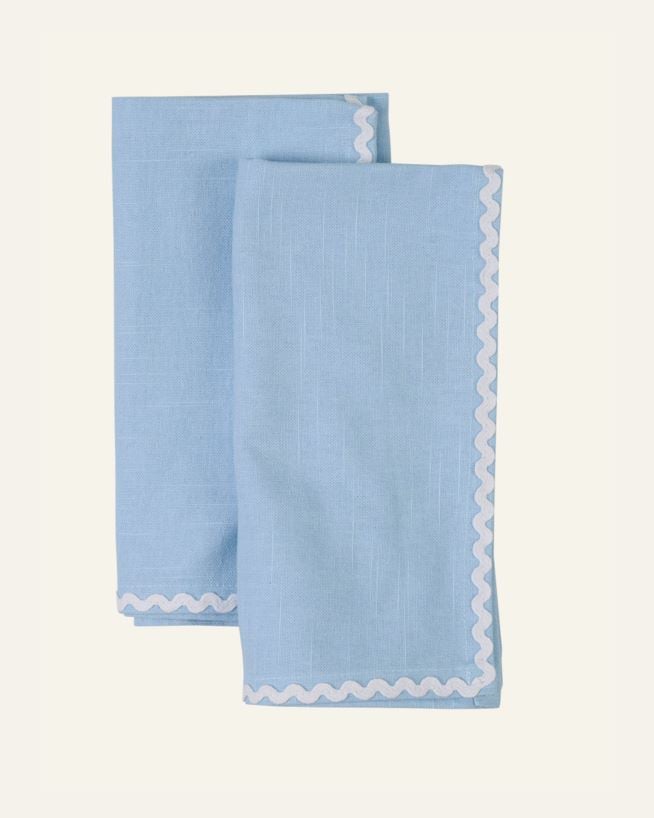 2-pack tygservetter ljusblå - 45x45 cm ljusblå - 1